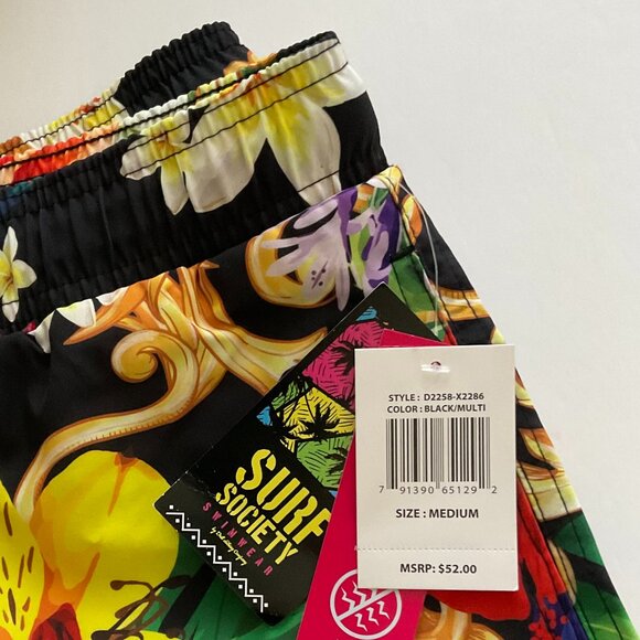 SURF SOCIETY Men's Swim Trunks NWT Size M - Picture 2 of 5